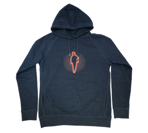 MAN ON THE RUN || DENIM BLUE UNISEX HOODIE